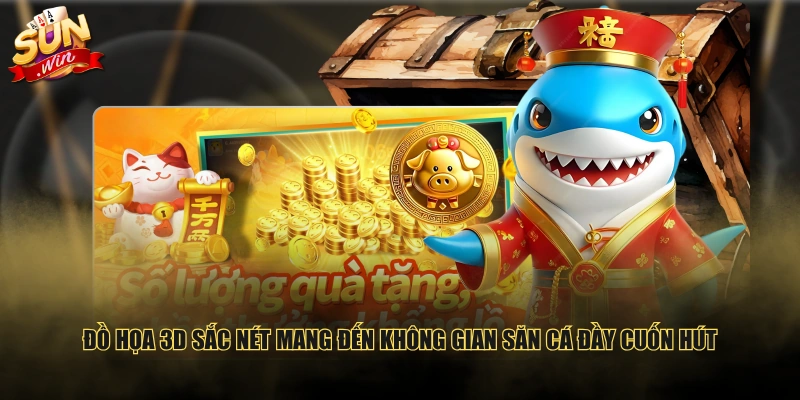 Đồ họa 3D sắc nét mang đến không gian săn cá đầy cuốn hút