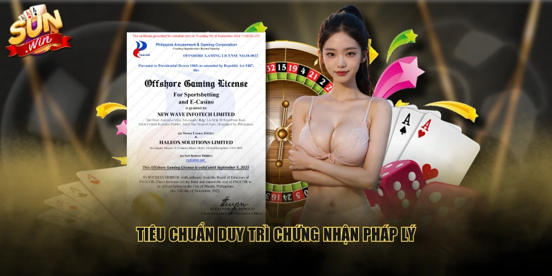 Tiêu chuẩn duy trì chứng nhận pháp lý